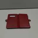 XcaseBar for Samsung Galaxy S10 Wallet case with Zipper Credit Card HolderRFID Blocking, Flip Folio Book PU Leather Phone case Shockproof Cover Women Men for Samsung S10 case Red