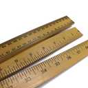(Pack of 10) 39" Wood Double-Sided Meter Stick Yardstick/Meterstick Ruler 39 Inches 100 Centimeters Thick High Quality Sticks
