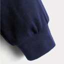 SweatyRocks Girl's Cherry Print Long Sleeve Hoodies Y2k Drop Shoulder Loose Pullover Tops (Blue)