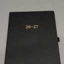 2026-2027 Planner - Weekly and Monthly Planner 2026-2027, Jul.2026 - Jun.2027, 9" x 11", 26-27 Calendar Planner with Inner Pocket + Bookmarks+ Leather Hardcover, Black