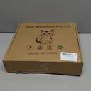 Cat Window Perch Cat Hammock Foldable Hanging BedUpgrade Strong Suction Cups Sturdy Holds Up to 25kg,Easy to Assemble,Reversible Cover 53 * 30cm (White, M-52CM)