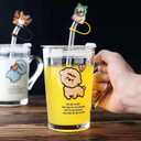 3 x Stanley Cup Accessories Set Including 12 Pcs Straw Cover Cap for 7-8mm (0.27-0.32 inches) Straws, Cute Animal Drinking Straw Plugs for Stanley 40oz & 30oz Tumbler Cups Kids Party Favor