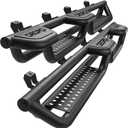 AUTOSAVER88 Running Boards w/Two Raised Steps Compatible with 2020-2026 Jeep Gladiator JT 4 Door, Two Stairs Side Steps Rail Drop Nerf Bars