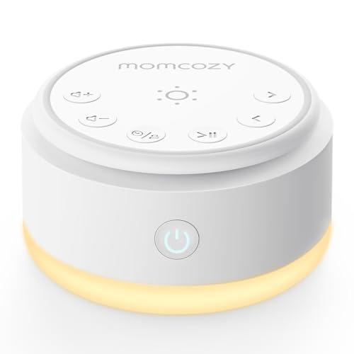 Momcozy Sound Machine for Baby-20 Soothing Sounds & Touch Warm Light Portable White Noise for Kids & Adults for Sleeping Timer and Memory | Ideal Travel Companion & Nursery Must-Have