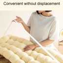 College Dorm Bed Bolster Pillow Long Reading Rectangular Headboard Pillow Backrest Support Cushion for Sitting in Bed Daybed Pillows Soft,White,Full/120 * 50cm