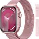 Health Fitness Trackers for Women Men: 100 Day Battery Life Activity Tracker with Answer/Make Call Blood Pressure SpO2 Sleep Heart Rate Monitor 120+ Sports 5ATM Smart Watch for iPhone Rose Pink 2 band