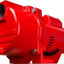 Red Lion RL-SPRK150 115/230 Volt, 1.5 HP, 71 GPM Cast Iron Sprinkler/Irrigation Pump with Thermoplastic Impeller, Red, 97101501