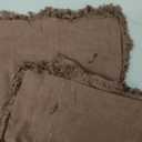 MIULEE Decorative Throw Pillow Covers Neutral Linen Fringe Throw Pillows Euro Shams Set of 2 Dark Coffee Boho Farmhouse Cushion Covers for Couch Sofa Bed Living Room Spring Home Decor 26x26 Inch