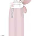 PHILIPS Water Bottle with Filter, Filter Water Bottle Stainless Steel with GoZero Everyday BPA-Free Tap Water Filter, Water Filter Bottle Keep Drink Cold 24 Hours, 1 Filter for 40 gal / 2 Months (18.6 Ounces)