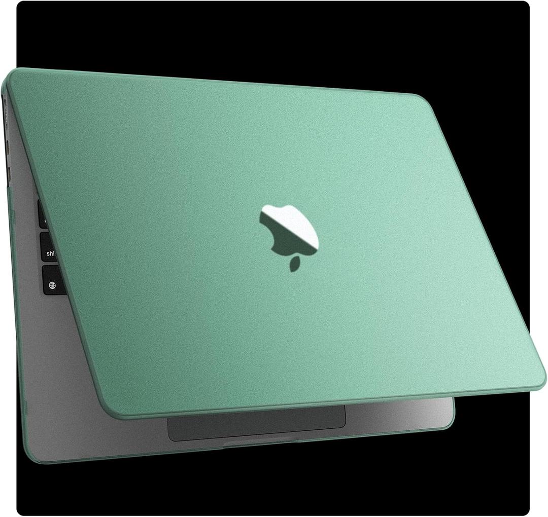 Compatible for MacBook Air 13.6 inch Case M4 M3 M2 2025 2024-2022 Release Model A3240 A3113 A2681, Sturdy Protective Hard Shell Case Cover for MacBook Air M2 13 inch (Turquoise Green)