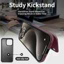 GUERNICA for iPhone 15 Wallet Case with RFID Blocking Card Holder for Women Men, Kickstand Shockproof Phone Case for iPhone 15(6.1"),Light Red