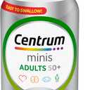 Centrum Minis Silver Multivitamin Tablet for Adults 50 Plus, Multimineral Supplement, Vitamin D3, B-Vitamins, Gluten Free, Non-GMO Ingredients, Supports Memory and Cognition in Older Adults - 320 Ct, Best By: 03/2027