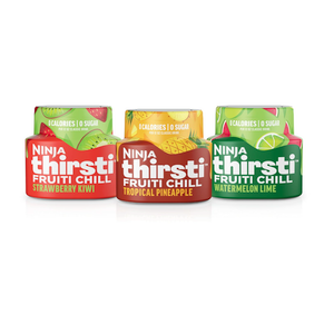Ninja Thirsti Flavored Water Drops, FRUITI CHILL Variety Pack, Bold Fruit Flavor, Sparkling or Still Calories, Zero Sugar, Makes 17, 12oz drinks, 3 Pack, WCFV2