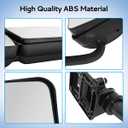 Black Door Mirror fit for 2011+ Hino 238 258 268 338 Semi Trucks Right Passenger Side