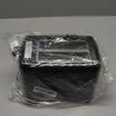 Elite Gourmet ECT1027B Cool Touch Toaster with 6 Temperature Settings & Extra Wide 1.25" Slots for Bagels, Waffles, Specialty Breads, Puff Pastry, Snacks, ETL Certified, 2 Slices, Black