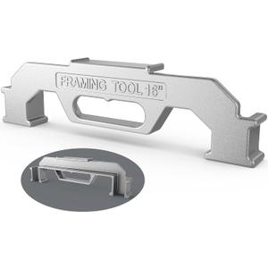 Kolvoii Framing Tool, 16 Inch On-Center Framing Tools, 100% Cast Aluminum Framing Spacing Tool, Measurement Jig Tool For Walls, Roofs, Floors or Ladders