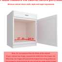 2 Tier Pull Out Cabinet Organizer, 26" W x 21" D Heavy-Duty Metal Sliding Drawer Shelf for Kitchen Cabinets, Chrome, Doesn't Include Door Fittings