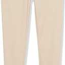 Izod Girls School Uniform Adaptive Chino Pants, Adjustable Waistband & Faux Buttons, Velcro Closure (5, Khaki)