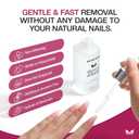 2 x Morovan Press On Nail Glue Remover: Quick Gentle Press-On Nail Remover Odorless No Acetone Removal Artificial Fake False Nails - Enriched with Cuticle Oil and Vitamin E DIY at home