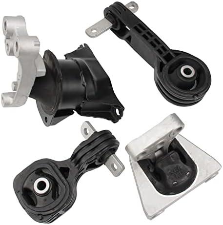 Set of 4 Engine Motor and Trans Mount Compatible with 2006-2011 Honda Civic 1.8L Automatic Transmission, Replace OE A4530 A4534 A4543 A4546