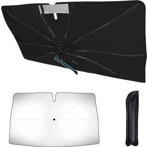 [2025 Upgrade] Rilsen Windshield Sun Shade Umbrella for Mazda CX-30 2019-2024 2025 CX30 Front Car Window Shades Double Thickened Foldable Sunshades Keep Cool and Protect Interior