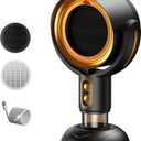 PuffHide Purifier for Smoking Indoors, Portable Exhaust fan, Smoke Purifier for Smoking Indoors, Removable Range Hood, Table Smoke Air PuriferFan Adjustable Angle Kitchen (Gold)