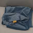 Long Round Body Pillow for Adults  Bolster Pillow for Bed, Cervical Roll Pillow, Firm Support for Sleeping,39.37 x 7.87 Inches,Slate Blue