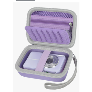 Digital Camera Case for CAMKORY/for Kodak Pixpro/for VAHOIALD/for Sony DSCW800 830/ for Canon PowerShot 180 190. Kids Vlogging Cameras Storage Holder for Accessories (Box Only)-Purple