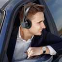 Bluetooth Headset with AI Noise Cancelling Microphone, V5.3 Wireless Headphones with USB Dongle, Charging Station, Microphone Mute Switch, Wireless Headsets for Work