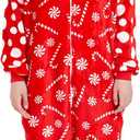 Adult Funny Halloween Costumes Christmas Onesie One Piece Pajamas for Women Men Holiday Jumpsuit Outfit Sleepwear (L)