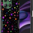 for Moto G Stylus 5G 2025 Case,Dual Layer Hybrid Heavy Duty Rugged Shockproof Hard PC +Soft Silicone Protective Case for Motorola Moto G Stylus 5G 2025,Colorful Stars