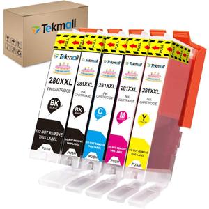 PGI-280XXL CLI-281XXL 280XL 281XL Compatible Ink Cartridges Replacement for Canon Printer ts702 TR8620a