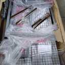 Sew Ready Foldable Hobby and Cutting Grid Table - 58.75" W x 36.5" D White Arts and Crafts Table with Grid Top and Silver Storage Drawers