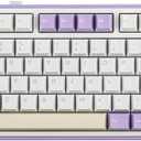 EPOMAKER x Aula F75 Gasket Mechanical Keyboard, 75% Wireless Hot Swappable Gaming Keyboard with Five-Layer Padding&Knob, Bluetooth/2.4GHz/USB-C, RGB (Purple, LEOBOG Reaper Switch)