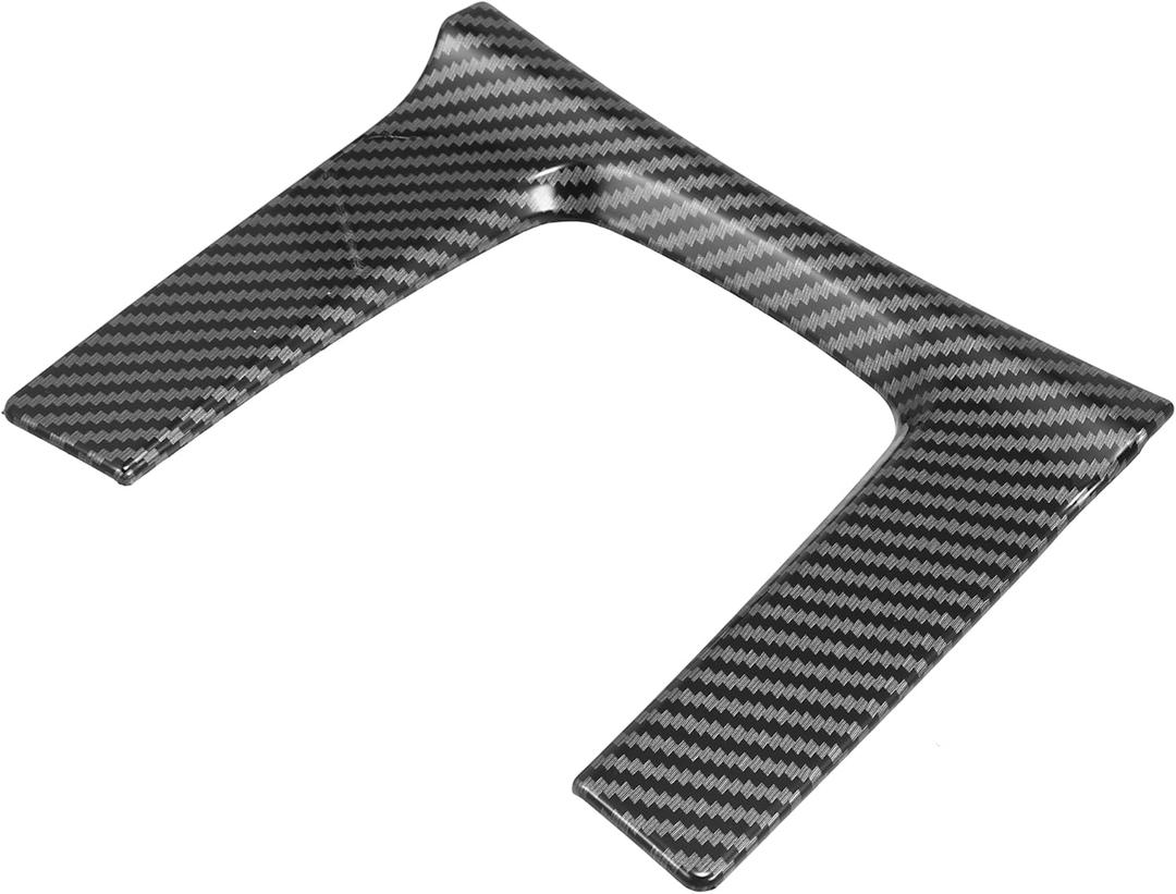 X AUTOHAUX Gear Panel Trim Shift Box Cover Decal for Honda Civic 10th Gen 2016 2017 2018 2019 2020 2021 Car Interior Accessories Sticker Decorative Carbon Fiber Pattern