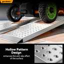 gardhom Aluminum Shed Ramps 39x11inch, 2PCS Riding Mower Ramps 1500lbs/Pair Capacity for Curb Steps Stairs Dirt Bike Motorcycle Lawn Mower Snow Blower