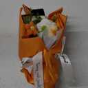 Giegxin 2025 Graduation Bear Flower Bouquet Set Includes Knitted Flower Bouquet Greeting Card Gift Bag for Graduation Flowers Party Favors Supplies(Orange)