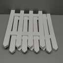 6 Pack Wooden Christmas Tree Fence, Extra Height 16 Christmas Tree Gate, White Fence for Cat, Small Dog, Suit for New Year Decoration