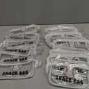 12-Pack Baseball Snack Bags with Handles, Clear PVC Waterproof Reusable Zipper Pouches, Stand-Up Treat Goody Bags for Sports Team Practice Game Day Party Favors, Gifts for Coaches Players Fans, Tailgate Essentials