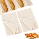 2PCS Proofing Cloth for Bread Baking 14x18 Inches Linen Cloth Reusable Bread Proofing Cloth Thick Baking Bread Cloth for Dough, Baguettes, Loaves, Pastry, Homemade Bread