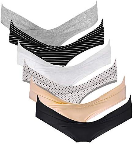 Intimate Portal Cotton Maternity Underwear Under the Bump Pregnancy Postpartum Bikini Panties, XL