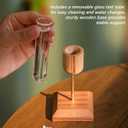 Clear Narrow Neck Test Tube Vase,Elegant Small Vase for Living Room & Home Decor All Seasons Plants Home décor Lover Gifts for Women