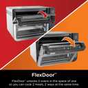 Ninja DCT401 12-in-1 Double Oven with FlexDoor, FlavorSeal & Smart Finish, Rapid Top Convection and Air Fry Bottom , Bake, Roast, Toast, Air Fry, Pizza and More, Stainless Steel, 18.6 in L x 16.39 in W x 13.26 in H