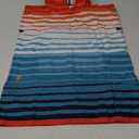SUN CUBE Kids Towel Changing Swim Robe Surf Poncho, Quick Dry Microfiber Hooded Wearable Blanket for Boys Girls 3-7 Years, Orange Stripe