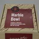 Gusto Nostro 8" Decorative Travertine Bowl for Coffee Table - Elegant Centerpiece, Aesthetic Fruit Bowl for Kitchen Counter - Heavy Stone Entryway Catch all, Jewelry, Potpourri - Travertine Decor