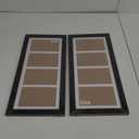 8x21 Picture Frame Display 4 opening 3.5"x5.5" Collage Picture Frame,Multi Photo Frame with Mat,Plexiglass,Horizontal and Vertical Formats for Wall Decor,Black Wood Grain (2pcs)