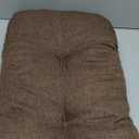 downluxe Indoor Bench Cushion for Indoor Furniture, Non-Slip Tufted Overstuffed Textured Foam Bench Seat Cushion, 36" X 14" X 4", Brown, 1 Pack