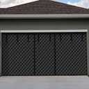 Garage Door Screen for Winter 16x8ft Garage Door Insulation Kit for 2 Car Magnetic Thermal Curtain Oxford Cover Blanket, Weatherproof, Windproof, Soundproof