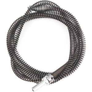 10mm Heavy-Duty Drain Auger Snake Cable with Drill Adapter - Flexible Plumbing Clog Remover for Kitchen, Bathroom, Toilet, Shower Sink & Pipe (6.5Ft/2M Drill-Powered Drain Cleaner)