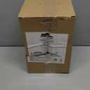 JOIEDOMI 7.8" Metal 3D Silver Glitter Star Christmas Tree Topper Decor, 56 LED Light with Plug Timer Ornaments Treetop Decorations Home Holiday Party Indoor